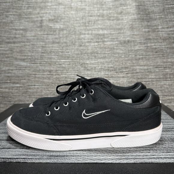 Nike GTS 97 Black Retro Canvas Casual Running Shoes DA1446-001 Mens Size 10 - Picture 1 of 14